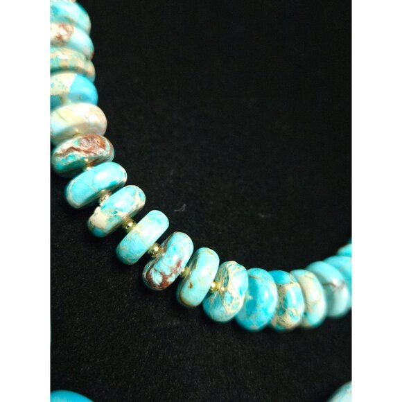 Stauer Howlite Double-Strand Goldtone Beaded Necklace - Picture 5 of 6